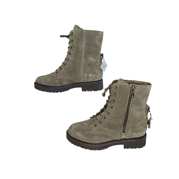 Cole Haan Greenwich Women's Berkshire Suede Lace-up Boots Size 7 - Picture 2 of 12